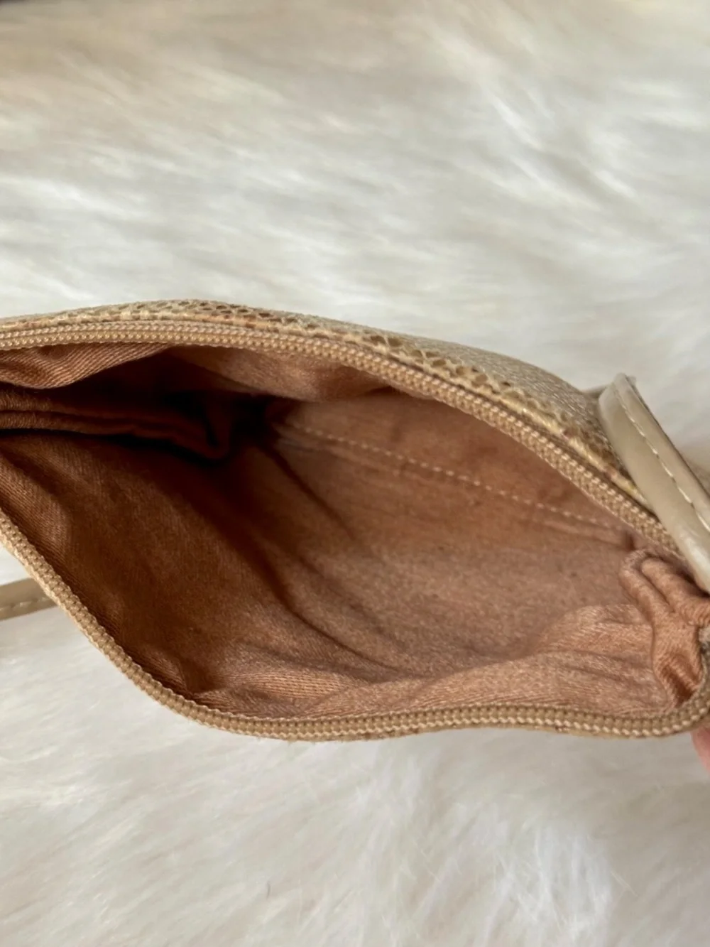 Snakeskin Embossed Mini Shoulder Bag Beige Neutral Y2K-inspired‎ silhouette